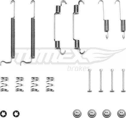 TOMEX brakes TX 40-57 - Piederumu komplekts, Bremžu loki ps1.lv