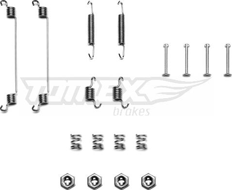 TOMEX brakes TX 40-09 - Piederumu komplekts, Bremžu loki ps1.lv