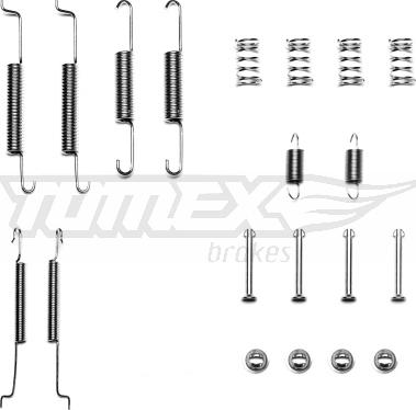 TOMEX brakes TX 40-01 - Piederumu komplekts, Bremžu loki ps1.lv