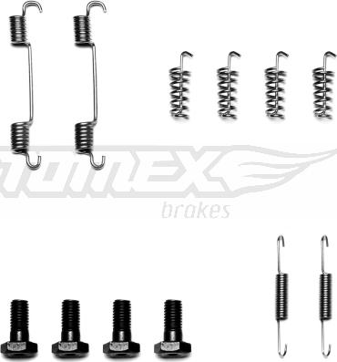TOMEX brakes TX 40-07 - Piederumu komplekts, Bremžu loki ps1.lv