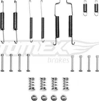 TOMEX brakes TX 40-15 - Piederumu komplekts, Bremžu loki ps1.lv