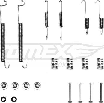 TOMEX brakes TX 40-18 - Piederumu komplekts, Bremžu loki ps1.lv