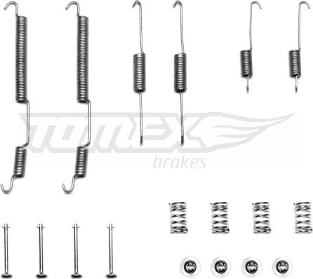 TOMEX brakes TX 40-29 - Piederumu komplekts, Bremžu loki ps1.lv