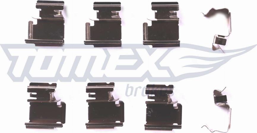 TOMEX brakes TX 43-01 - Piederumu komplekts, Disku bremžu uzlikas ps1.lv