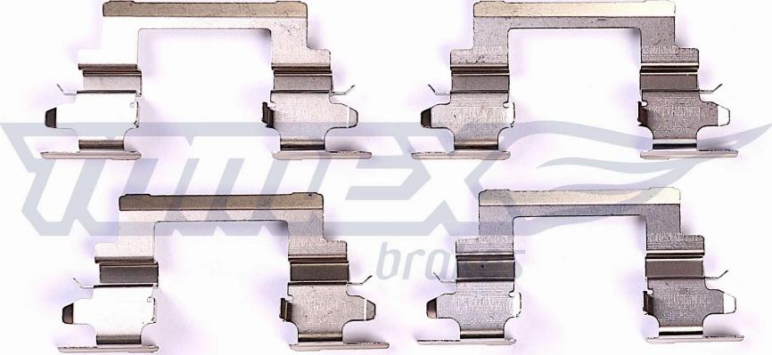 TOMEX brakes TX 43-74 - Piederumu komplekts, Disku bremžu uzlikas ps1.lv