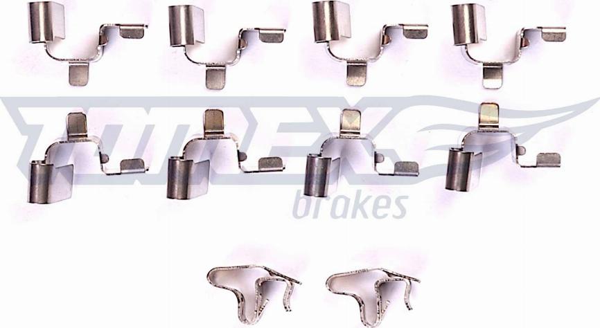 TOMEX brakes TX 43-72 - Piederumu komplekts, Disku bremžu uzlikas ps1.lv