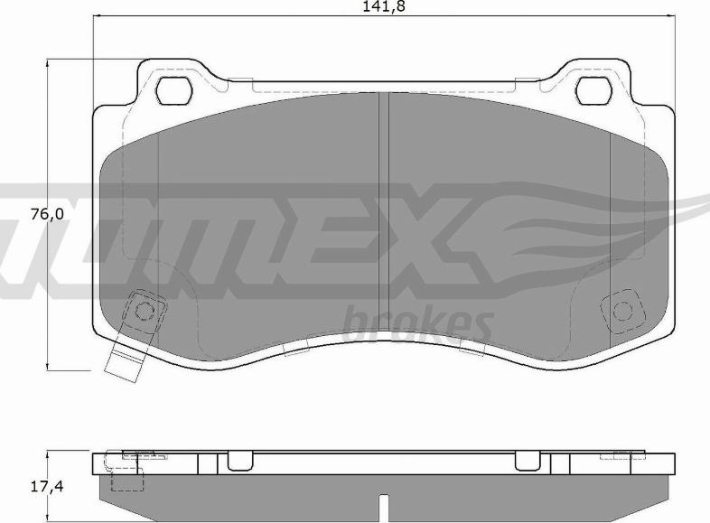 TOMEX brakes TX 19-95 - Bremžu uzliku kompl., Disku bremzes ps1.lv