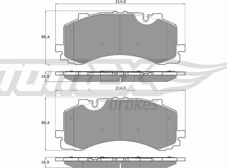 TOMEX brakes TX 19-41 - Bremžu uzliku kompl., Disku bremzes ps1.lv