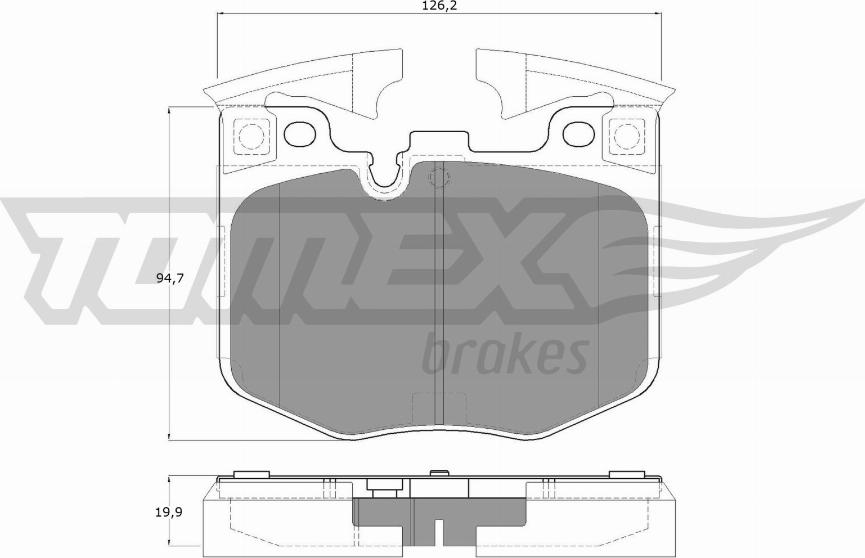 TOMEX brakes TX 19-86 - Bremžu uzliku kompl., Disku bremzes ps1.lv