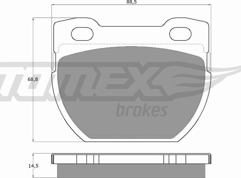 TOMEX brakes TX 19-24 - Bremžu uzliku kompl., Disku bremzes ps1.lv