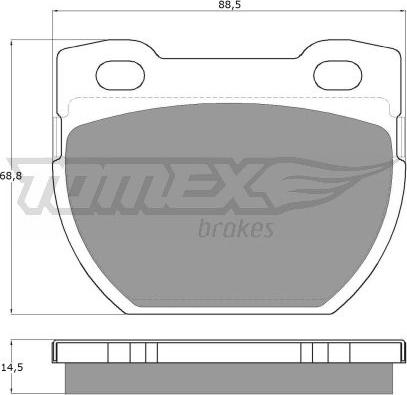 TOMEX brakes TX 19-24 - Bremžu uzliku kompl., Disku bremzes ps1.lv