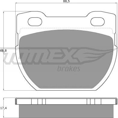 TOMEX brakes TX 19-25 - Bremžu uzliku kompl., Disku bremzes ps1.lv