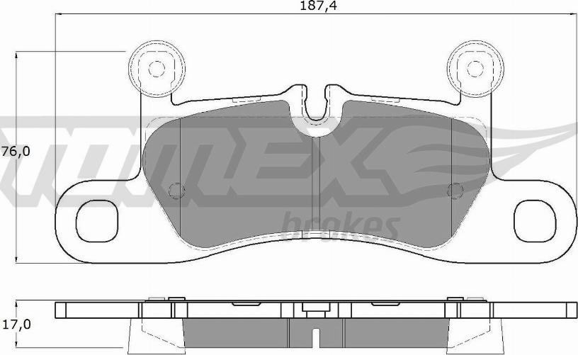 TOMEX brakes TX 19-26 - Bremžu uzliku kompl., Disku bremzes ps1.lv