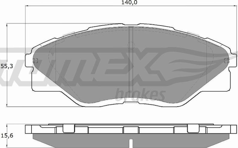 TOMEX brakes TX 19-72 - Bremžu uzliku kompl., Disku bremzes ps1.lv