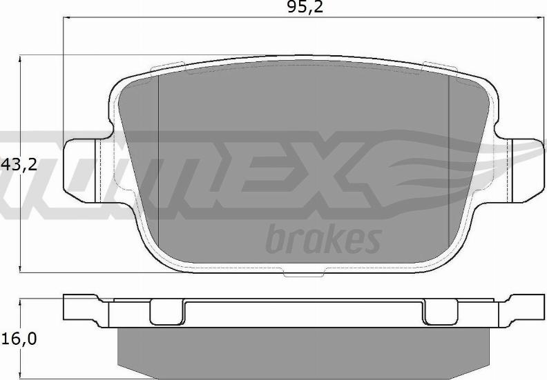 TOMEX brakes TX 14-48 - Bremžu uzliku kompl., Disku bremzes ps1.lv