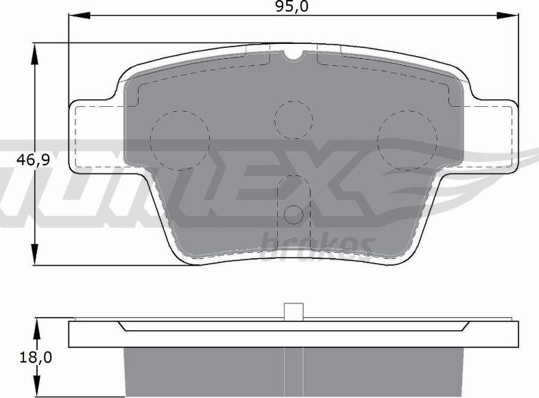 TOMEX brakes TX 14-65 - Bremžu uzliku kompl., Disku bremzes ps1.lv