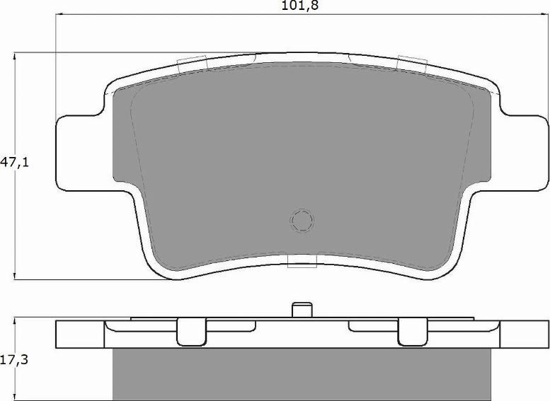 TOMEX brakes TX 14-62 - Bremžu uzliku kompl., Disku bremzes ps1.lv