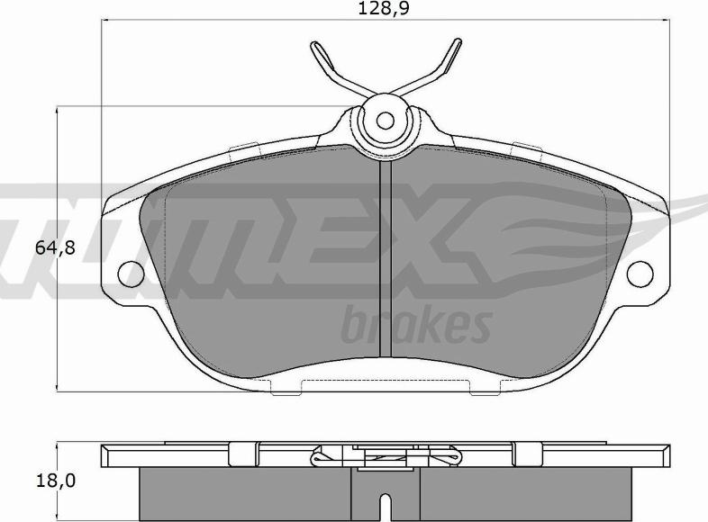 TOMEX brakes TX 14-01 - Bremžu uzliku kompl., Disku bremzes ps1.lv