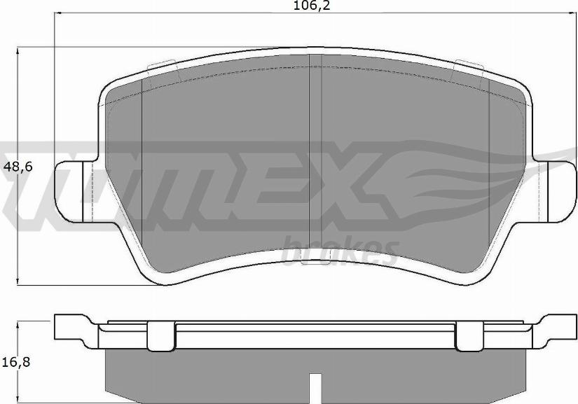 TOMEX brakes TX 14-85 - Bremžu uzliku kompl., Disku bremzes ps1.lv