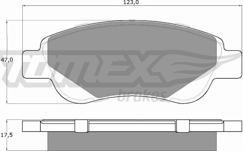 TOMEX brakes TX 14-37 - Bremžu uzliku kompl., Disku bremzes ps1.lv