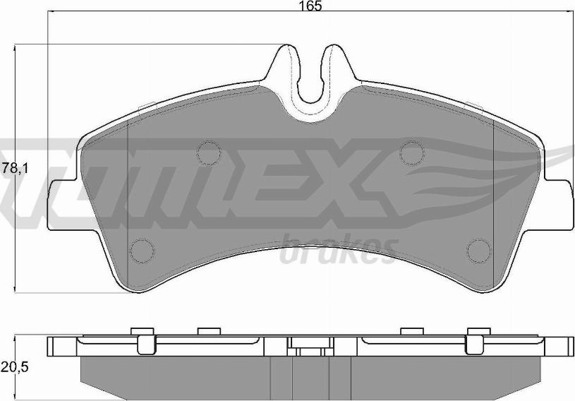 TOMEX brakes TX 14-26 - Bremžu uzliku kompl., Disku bremzes ps1.lv