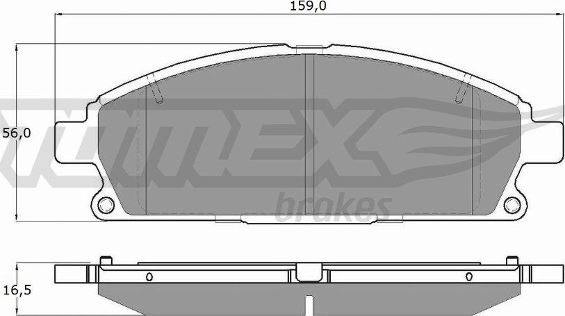 TOMEX brakes TX 14-201 - Bremžu uzliku kompl., Disku bremzes ps1.lv