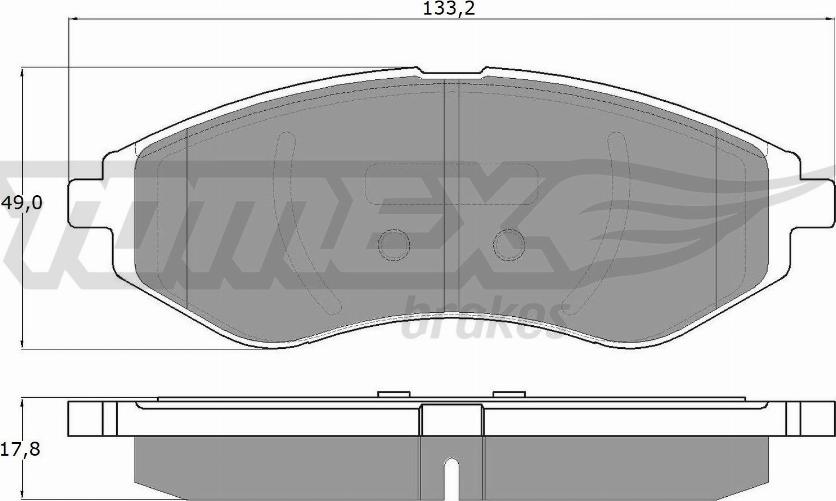 TOMEX brakes TX 14-22 - Bremžu uzliku kompl., Disku bremzes ps1.lv