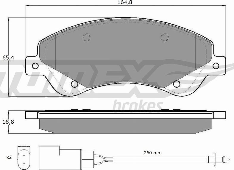 TOMEX brakes TX 14-79 - Bremžu uzliku kompl., Disku bremzes ps1.lv