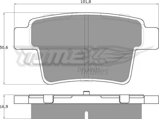 TOMEX brakes TX 14-74 - Bremžu uzliku kompl., Disku bremzes ps1.lv