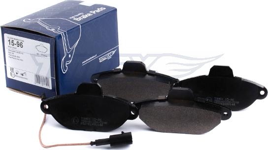 TOMEX brakes TX 15-96 - Bremžu uzliku kompl., Disku bremzes ps1.lv