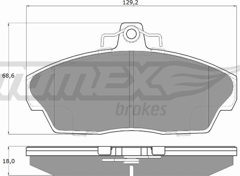 TOMEX brakes TX 15-40 - Bremžu uzliku kompl., Disku bremzes ps1.lv