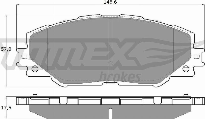 TOMEX brakes TX 15-41 - Bremžu uzliku kompl., Disku bremzes ps1.lv