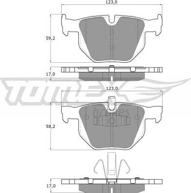 TOMEX brakes TX 15-14 - Bremžu uzliku kompl., Disku bremzes ps1.lv