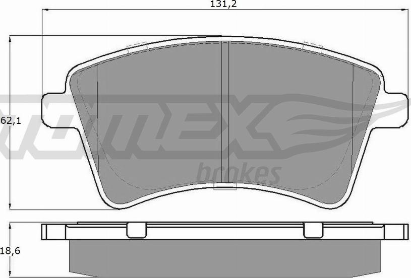 TOMEX brakes TX 15-84 - Bremžu uzliku kompl., Disku bremzes ps1.lv