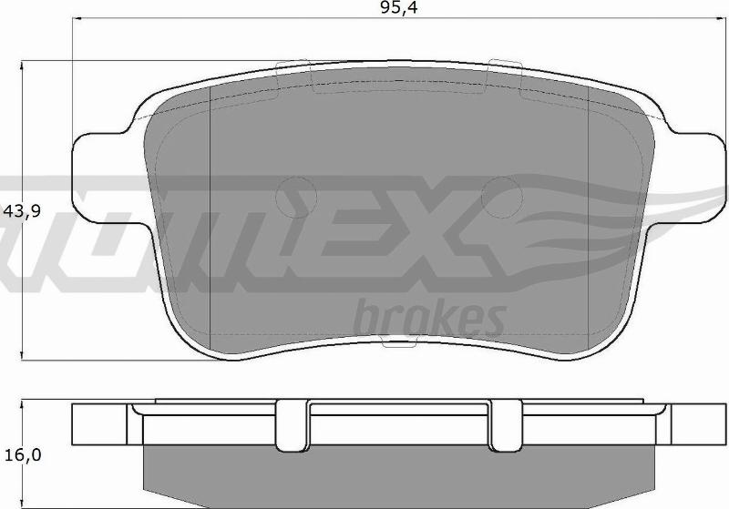 TOMEX brakes TX 15-85 - Bremžu uzliku kompl., Disku bremzes ps1.lv