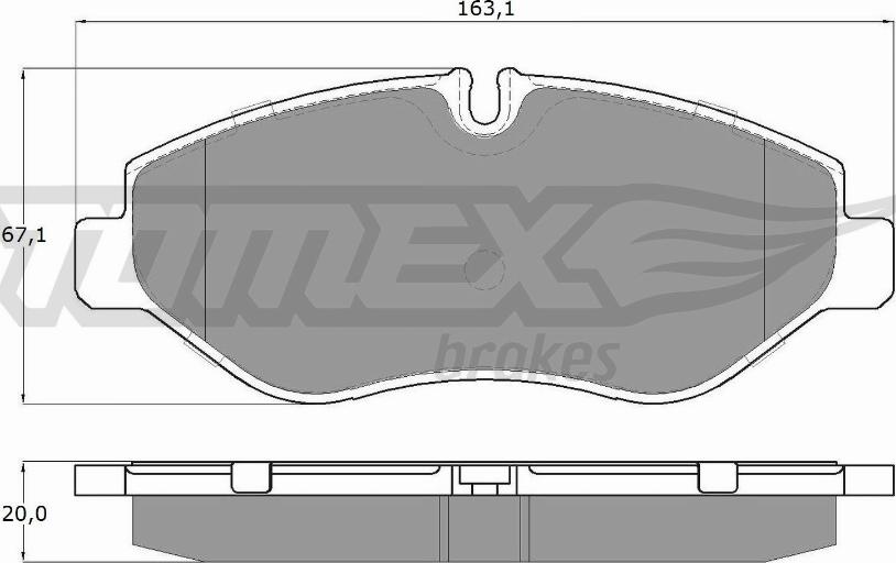 TOMEX brakes TX 15-86 - Bremžu uzliku kompl., Disku bremzes ps1.lv