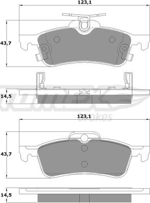 TOMEX brakes TX 15-79 - Bremžu uzliku kompl., Disku bremzes ps1.lv