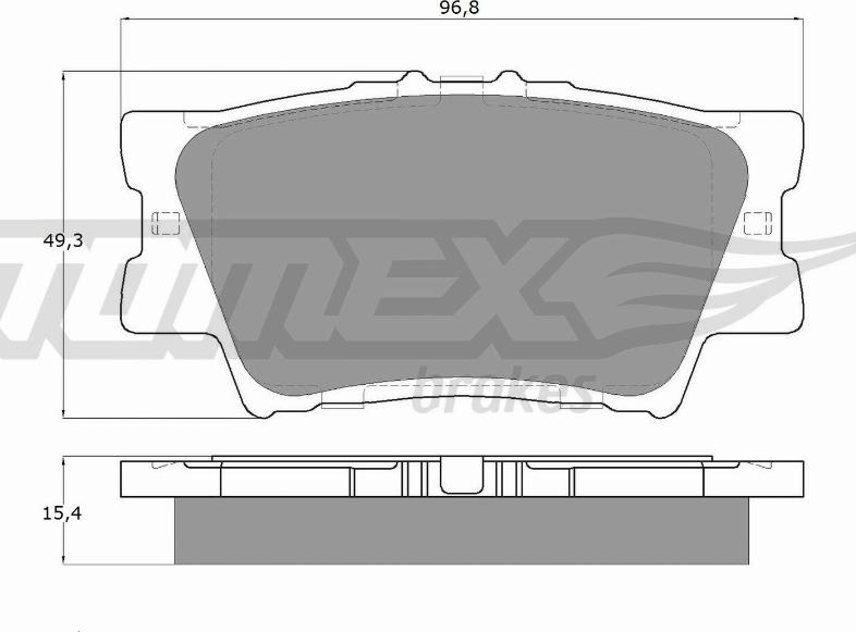 TOMEX brakes TX 15-73 - Bremžu uzliku kompl., Disku bremzes ps1.lv