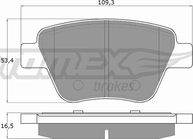 TOMEX brakes TX 16-59 - Bremžu uzliku kompl., Disku bremzes ps1.lv