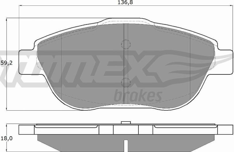 TOMEX brakes TX 16-25 - Bremžu uzliku kompl., Disku bremzes ps1.lv
