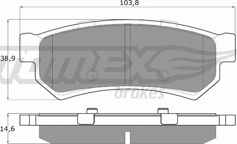 TOMEX brakes TX 16-77 - Bremžu uzliku kompl., Disku bremzes ps1.lv