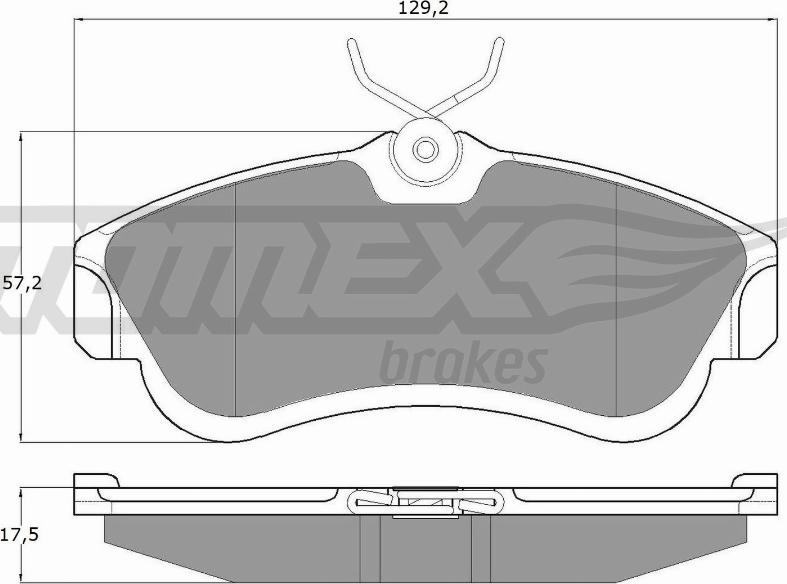 TOMEX brakes TX 10-95 - Bremžu uzliku kompl., Disku bremzes ps1.lv