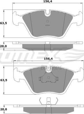 TOMEX brakes TX 10-69 - Bremžu uzliku kompl., Disku bremzes ps1.lv