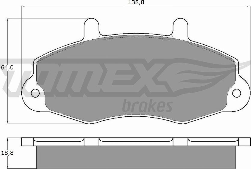 TOMEX brakes TX 10-66 - Bremžu uzliku kompl., Disku bremzes ps1.lv