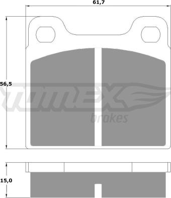 TOMEX brakes TX 10-19 - Bremžu uzliku kompl., Disku bremzes ps1.lv