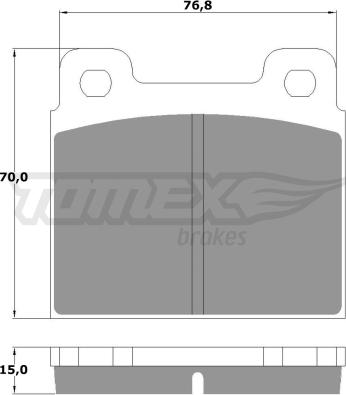 TOMEX brakes TX 10-18 - Bremžu uzliku kompl., Disku bremzes ps1.lv