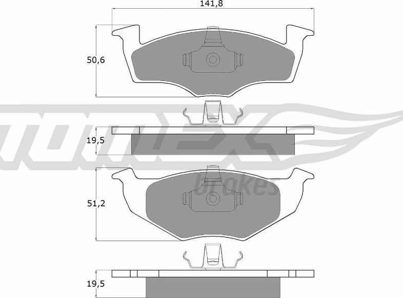 TOMEX brakes TX 10-86 - Bremžu uzliku kompl., Disku bremzes ps1.lv