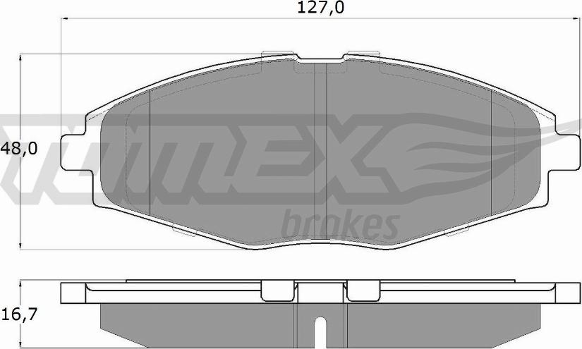 TOMEX brakes TX 10-80 - Bremžu uzliku kompl., Disku bremzes ps1.lv