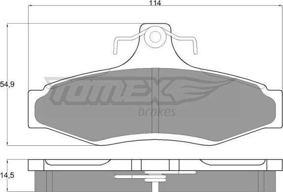 TOMEX brakes TX 10-81 - Bremžu uzliku kompl., Disku bremzes ps1.lv