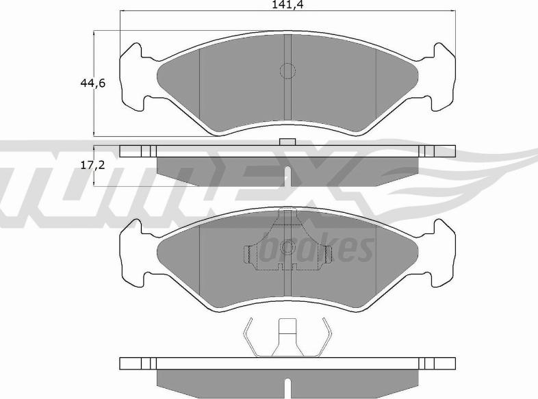 TOMEX brakes TX 10-83 - Bremžu uzliku kompl., Disku bremzes ps1.lv